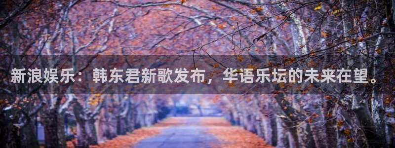 大满贯下载：新浪娱乐：韩东君新歌发布，华语乐坛的未来在望。
