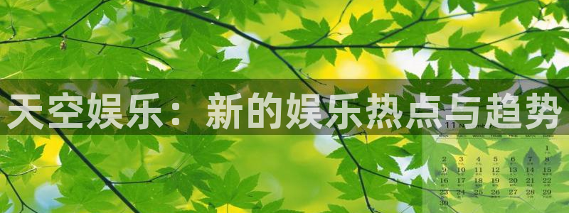大满贯棋牌官网版：天空娱乐：新的娱乐热点与趋势